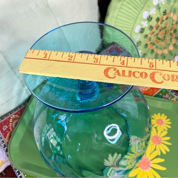 MCM Optic Peacock Blue Dish - Picture 4 of 7